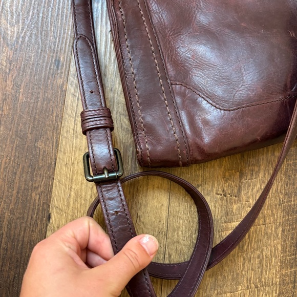 Frye Melissa Zip Crossbody Dark Red - Picture 15 of 16